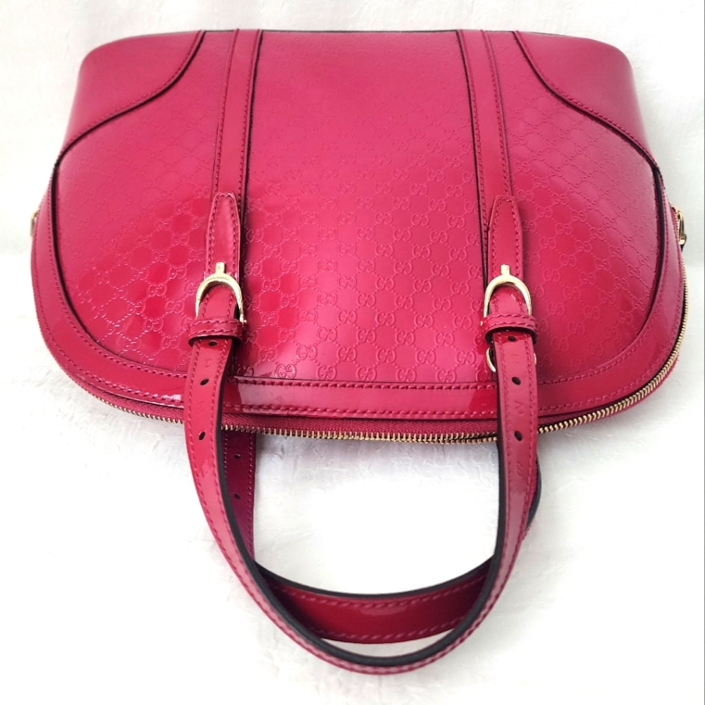 Auth Gucci Micro GG Pink 2Way Leather Bag - Picture 6 of 11